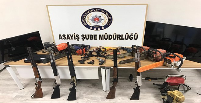 Samsun’da hırsızlara darbe vuruldu