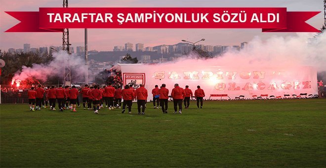 Taraftarlar Nuri Asan tesislerinde