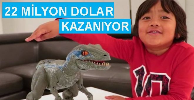YouTube’da en fazla kazanan çocuk 8 yaşında