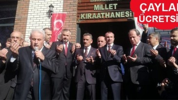 BAFRA’DA MİLLET KIRAATHANESİ AÇILDI