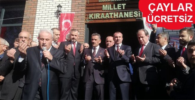 BAFRA’DA MİLLET KIRAATHANESİ AÇILDI