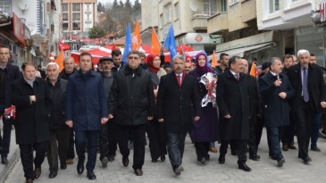 Demir ve Özdemir Havza’da şehir turu yaptı