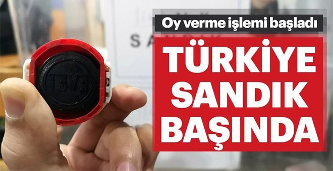 Türkiye 31 Mart Yerel Seçimleri için sandık başında!