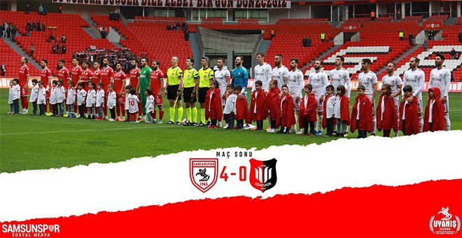 YILPORT SAMSUNSPOR – UTAŞ UŞAKSPOR A.Ş.: 4 – 0