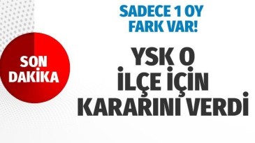 Son dakika…YSK kararını verdi…seçimler 2 haziran’da yapılacak