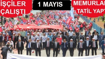 1 Mayıs Samsun’da kutlandı