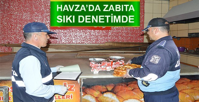 Zabıta fırınlarda denetimi yaptı.