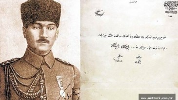 İşte, Mustafa Kemal Paşa’ya verilen talimatının imzalı orijinal nüshası