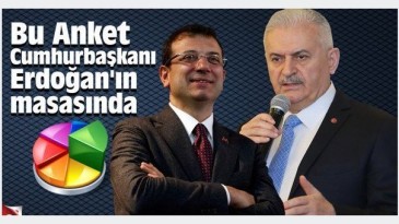 Cumhurbaşkanı Erdoğan’ın masasındaki son anket!