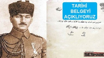 Mustafa Kemal Paşanın Samsun’dan gönderdiği rapor!