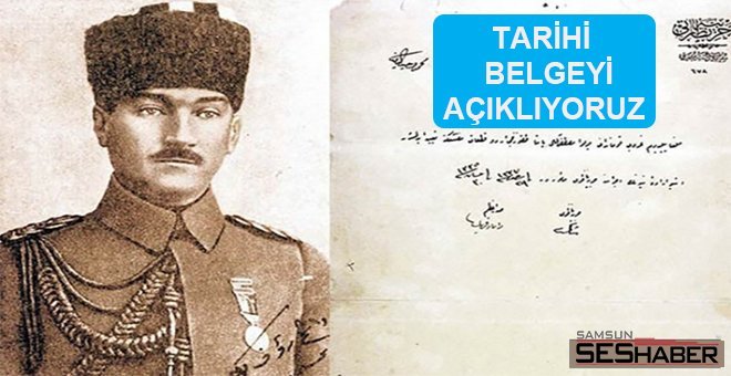 Mustafa Kemal Paşanın Samsun’dan gönderdiği rapor!