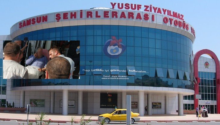 Samsun otogarında kendini vurdu!