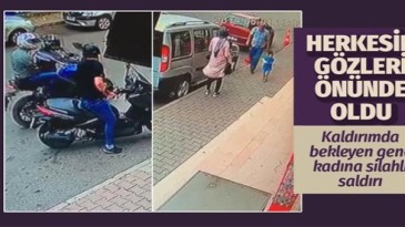 Fırından pide alan kadına silahlı saldırı!