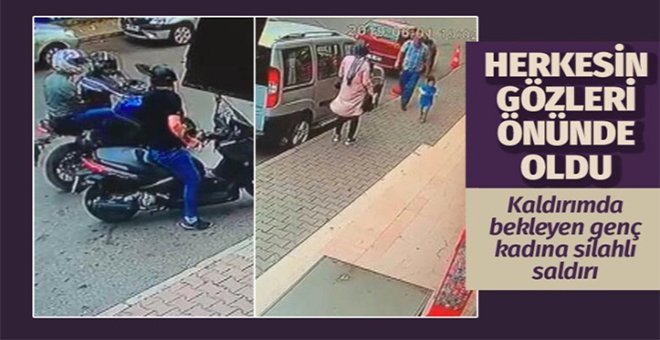 Fırından pide alan kadına silahlı saldırı!