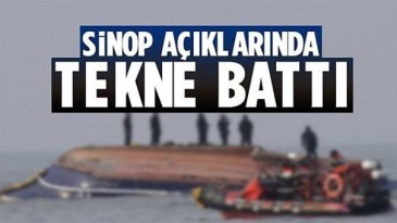 Karadeniz’de tekne battı!