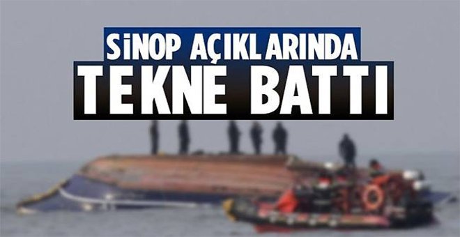 Karadeniz’de tekne battı!