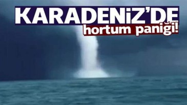 Karadeniz’de Ünye açıklarında hortum oluştu. 