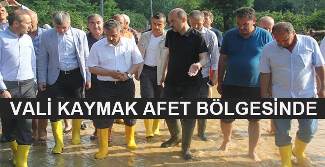 Vali Kaymak Terme’de incelemelerde bulundu!