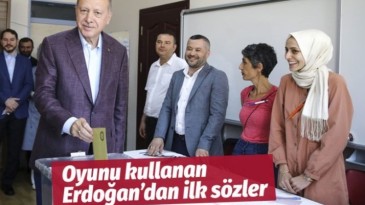 Cumhurbaşkanı Erdoğan oyunu kullandı