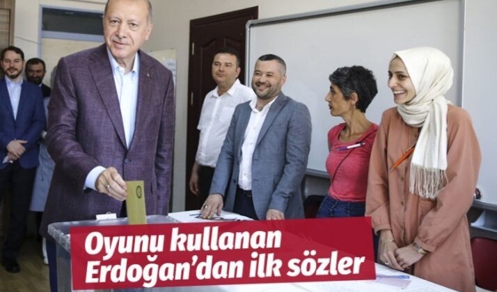 Cumhurbaşkanı Erdoğan oyunu kullandı