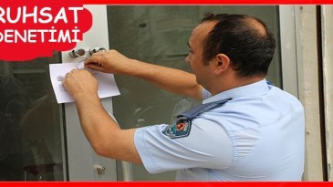 Atakum’da ruhsatsız iş yerleri mühürlendi