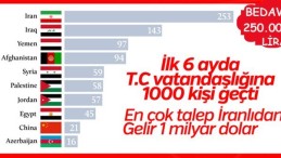 T.C vatandaşlığına geçişte 2019 rakamları