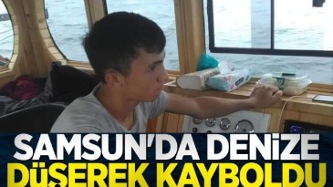 Terme’de denize düşen genç kayboldu