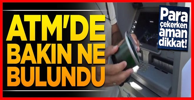 Samsun’da Bankamatikten kart kopyalama makinesi çıktı