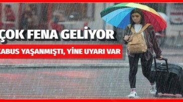 Meteoroloji saat verdi!