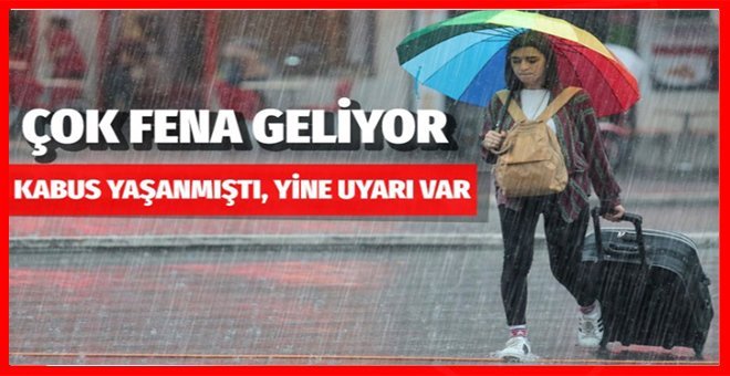 Meteoroloji saat verdi!