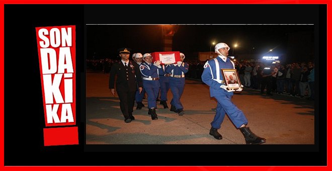 Şehit Binbaşı naaşı Samsun’a getirildi
