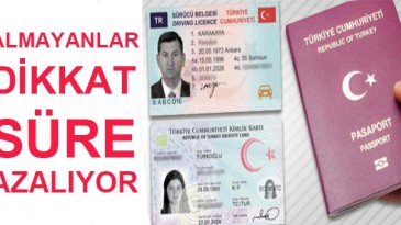 Çiplik kimlik kartı ve yeni ehliyeti almayanlar dikkat !