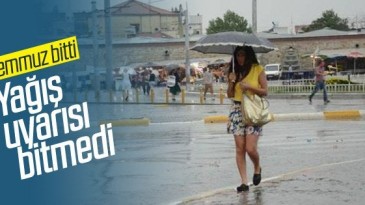 Kuvvetli yağmur uyarısı!