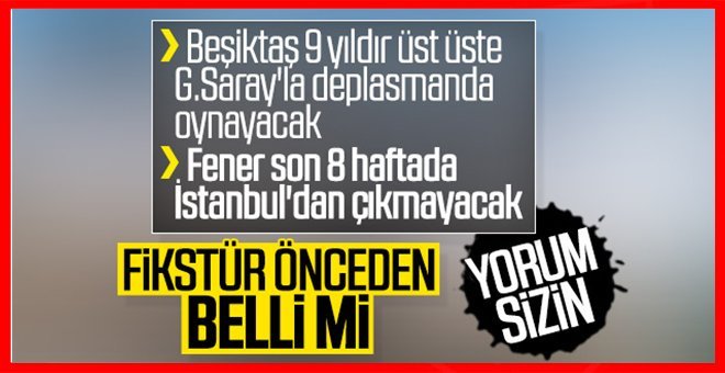Süper Lig’de fikstür tartışmaları