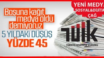 Gazete tirajları dibe vurdu!