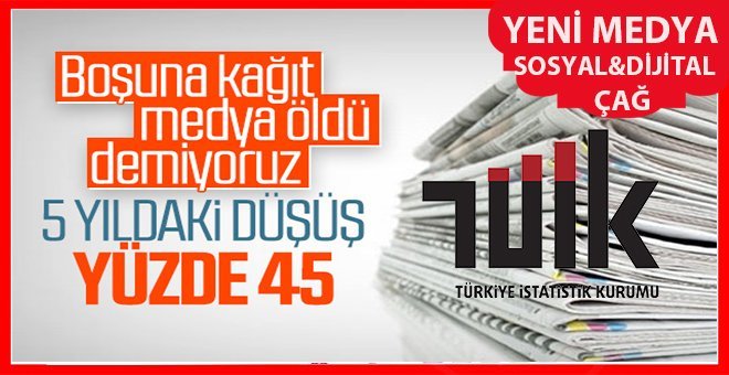 Gazete tirajları dibe vurdu!