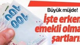 45 Meslek grubuna erken emeklilik yolu! İşte tüm detaylar