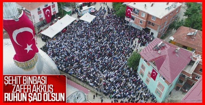 Şehit Binbaşı dualarla uğurlandı!