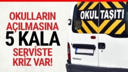 Bakanlık ile okul servisleri karşı karşıya!
