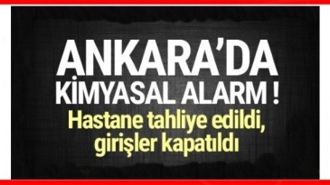 Kimyasal madde alarmı ! Hastane tahliye edildi