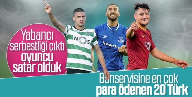 Bonservisine en çok para verilen Türk futbolcular