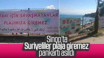 Sinop’ta Suriyelilere plaj tepkisi!