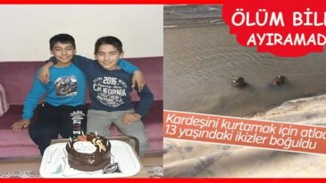 13 yaşındaki ikizler gölette boğuldu