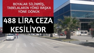 Sürücülere yaya geçidi ihlalinden 488 lira ceza kesildi