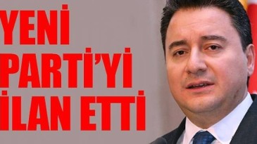 Ali Babacan yeni partiyi resmen açıkladı