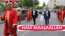 Havza’da mehterli sünnet düğünü ilgi çekti
