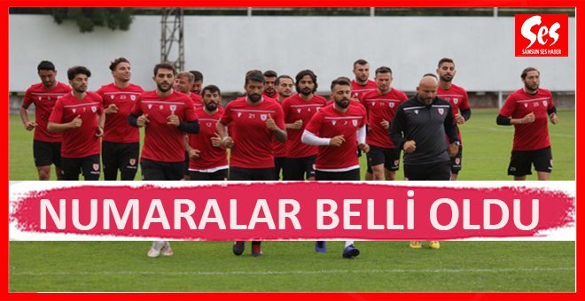 Yılport Samsunspor’da forma numaraları belli oldu!