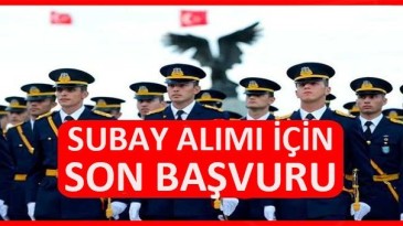 Subay alımı için başvurular başladı!