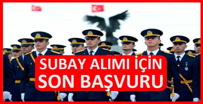 Subay alımı için başvurular başladı!