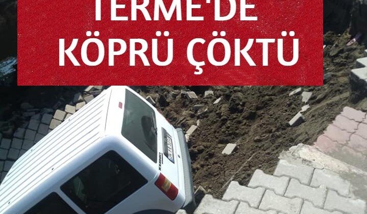 Kaza geliyorum diyor! İşte köprünün çökme anı…